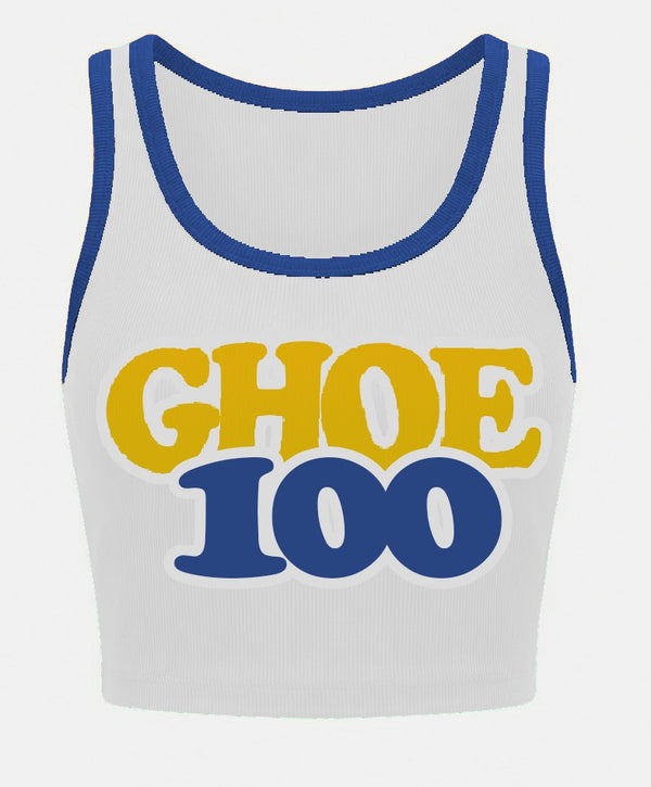 NC A&T GHOE 100 Edition Cropped Tank Top