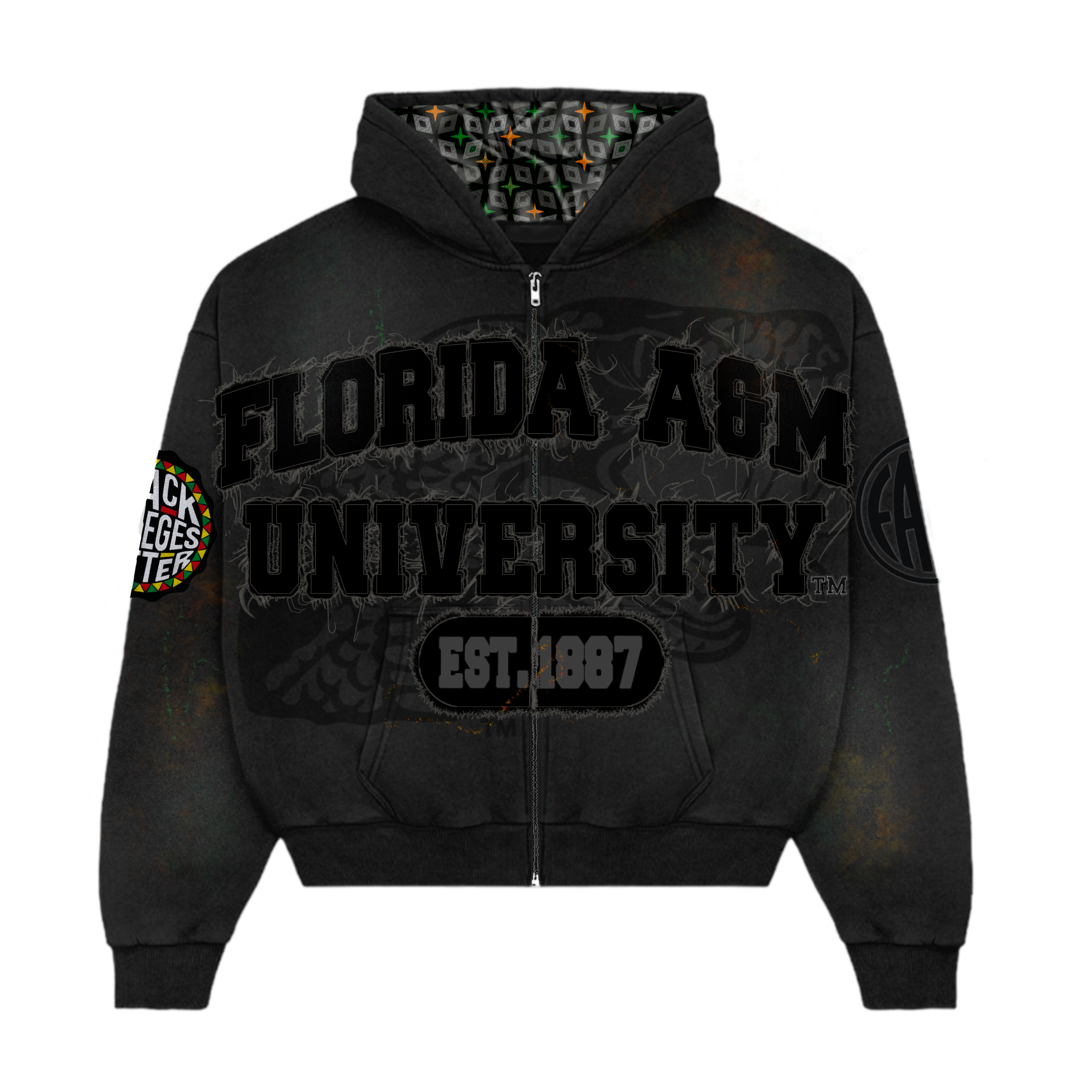 Black FAMU Silk Infused Lifestyle Jacket