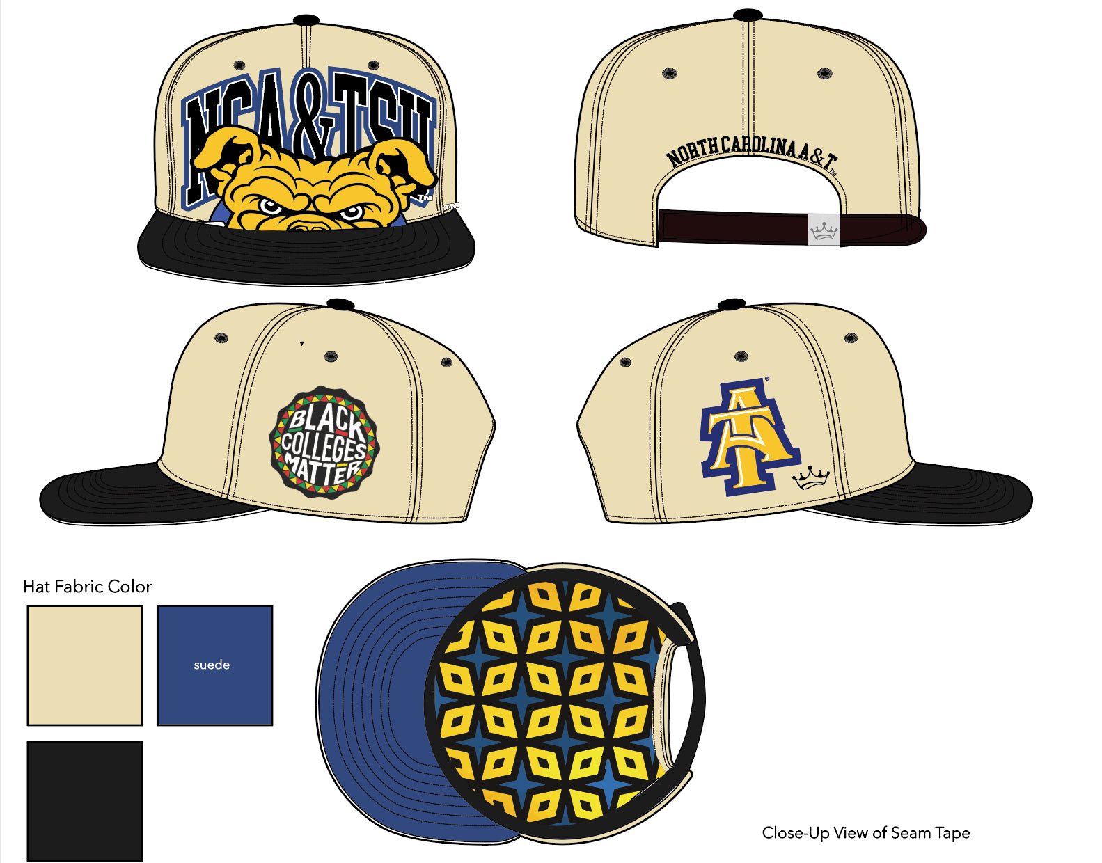 NCA&TSU Aggies Fitted Crwn