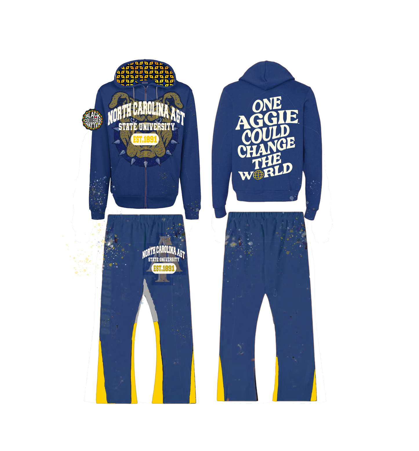 North Carolina A&T Silk Infused Lifestyle TrackSuit
