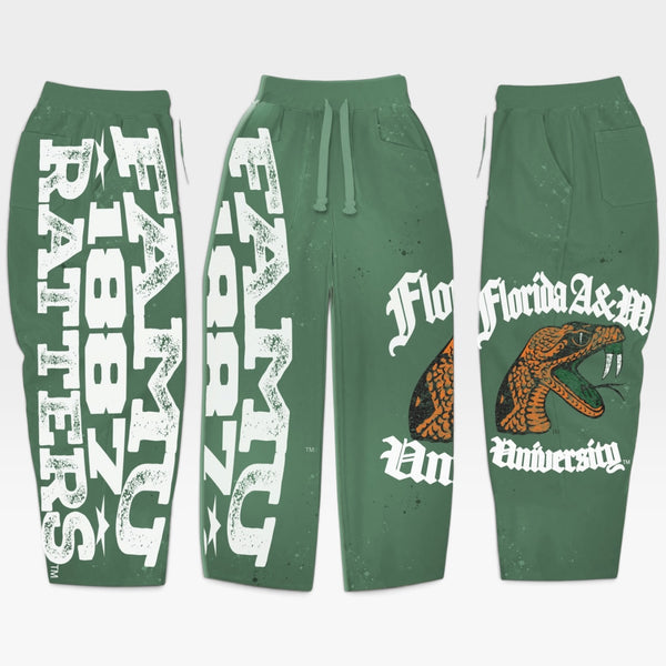 Green Florida A&M University Lifestyle Sweatpants