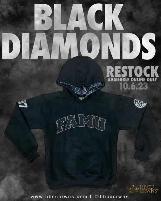 “Black Diamond" Florida A&M University Silk Infused Hoodie