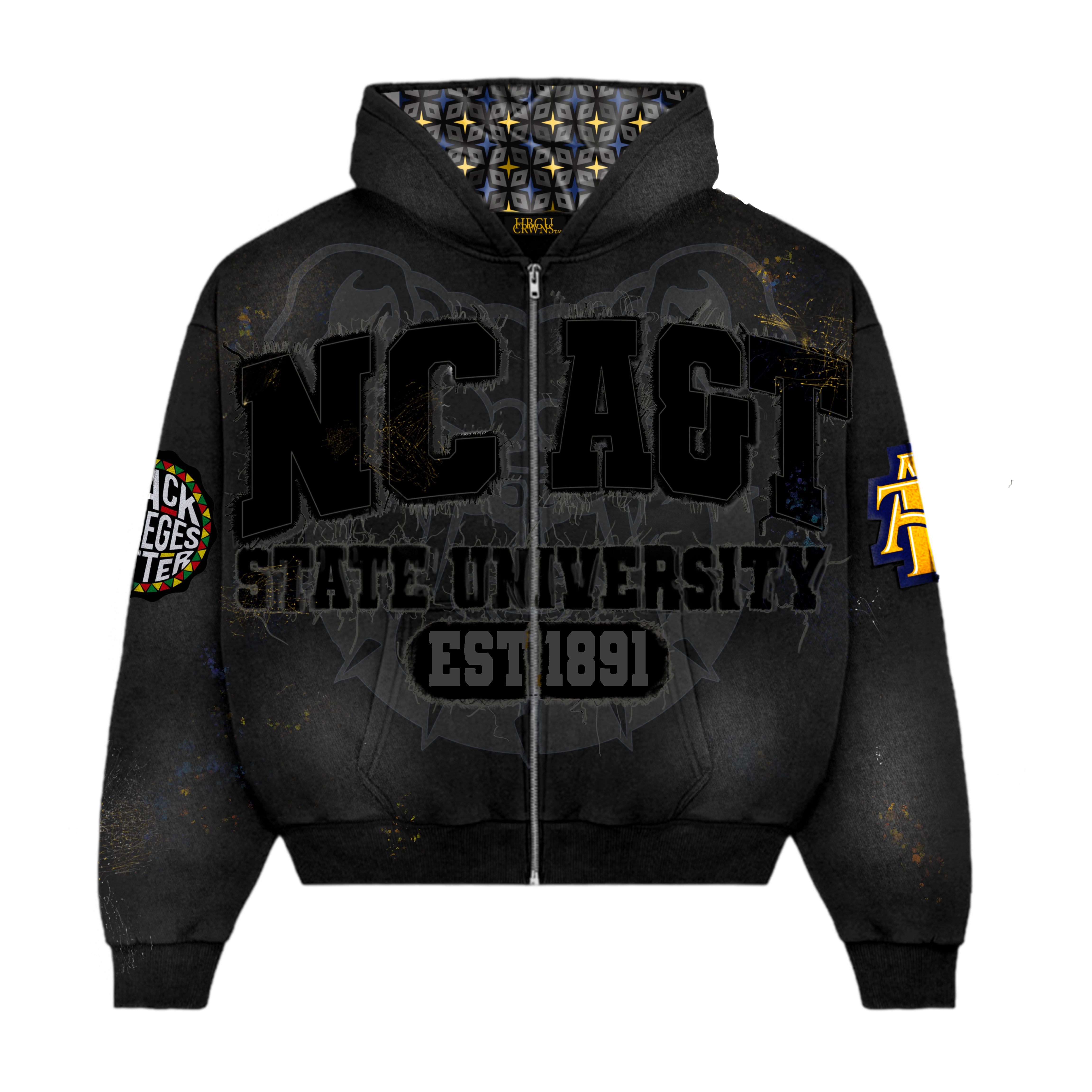 Black NCA&T State University Silk Infused Lifestyle Jacket