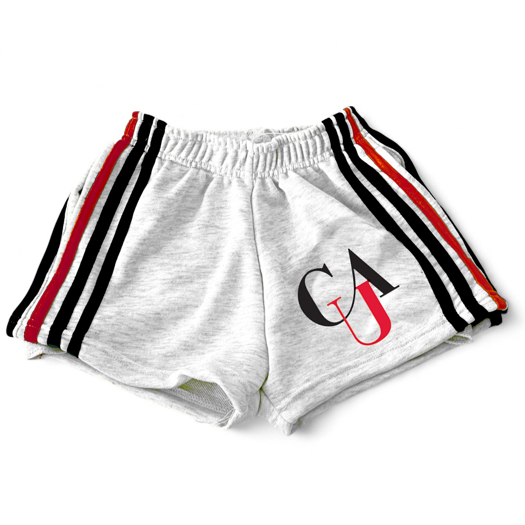 Clark Atlanta University Striped Cropped Shorts