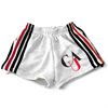 Clark Atlanta University Striped Cropped Shorts