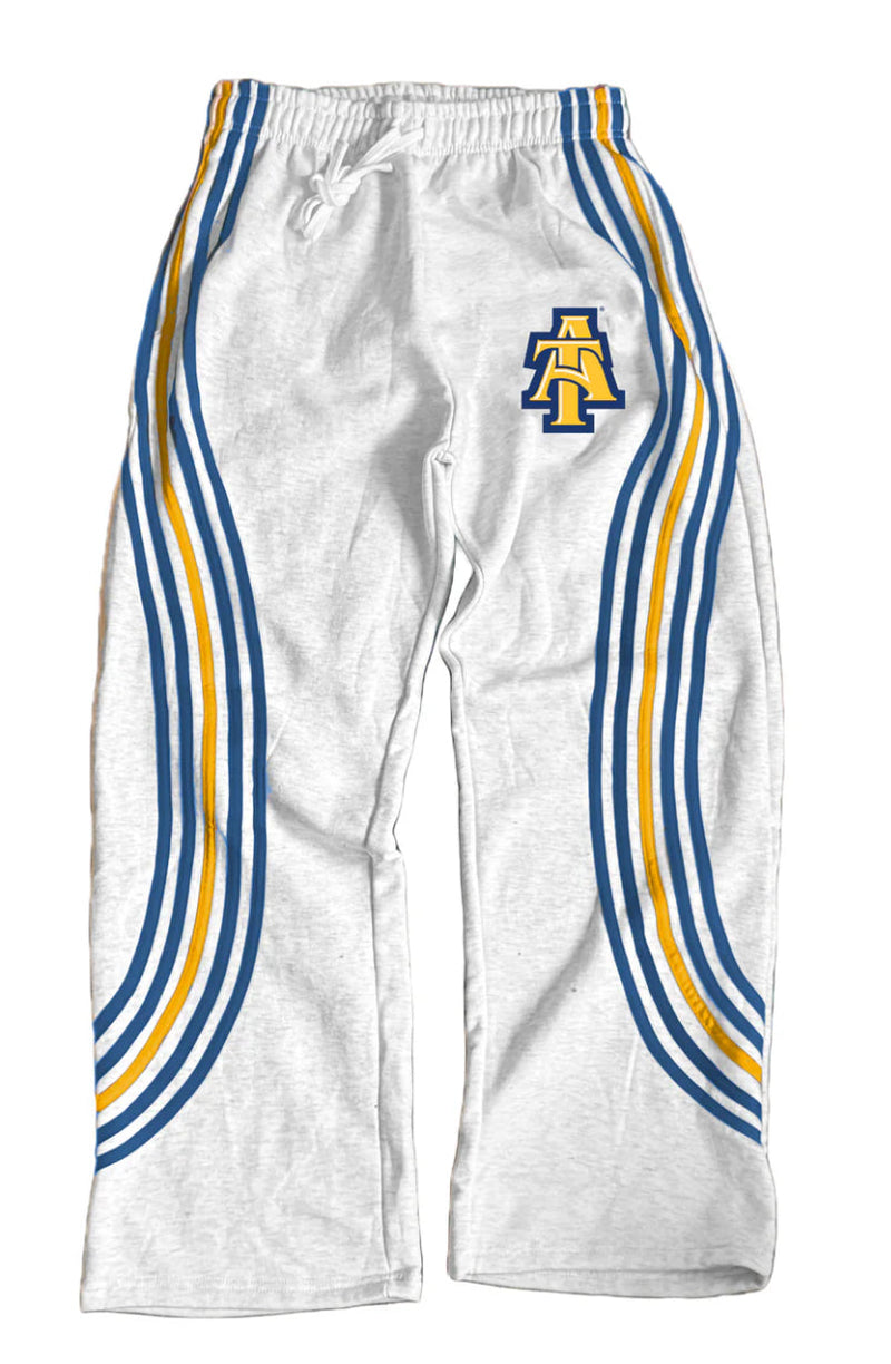 White NCA&T SU Lifestyle Sweatpants