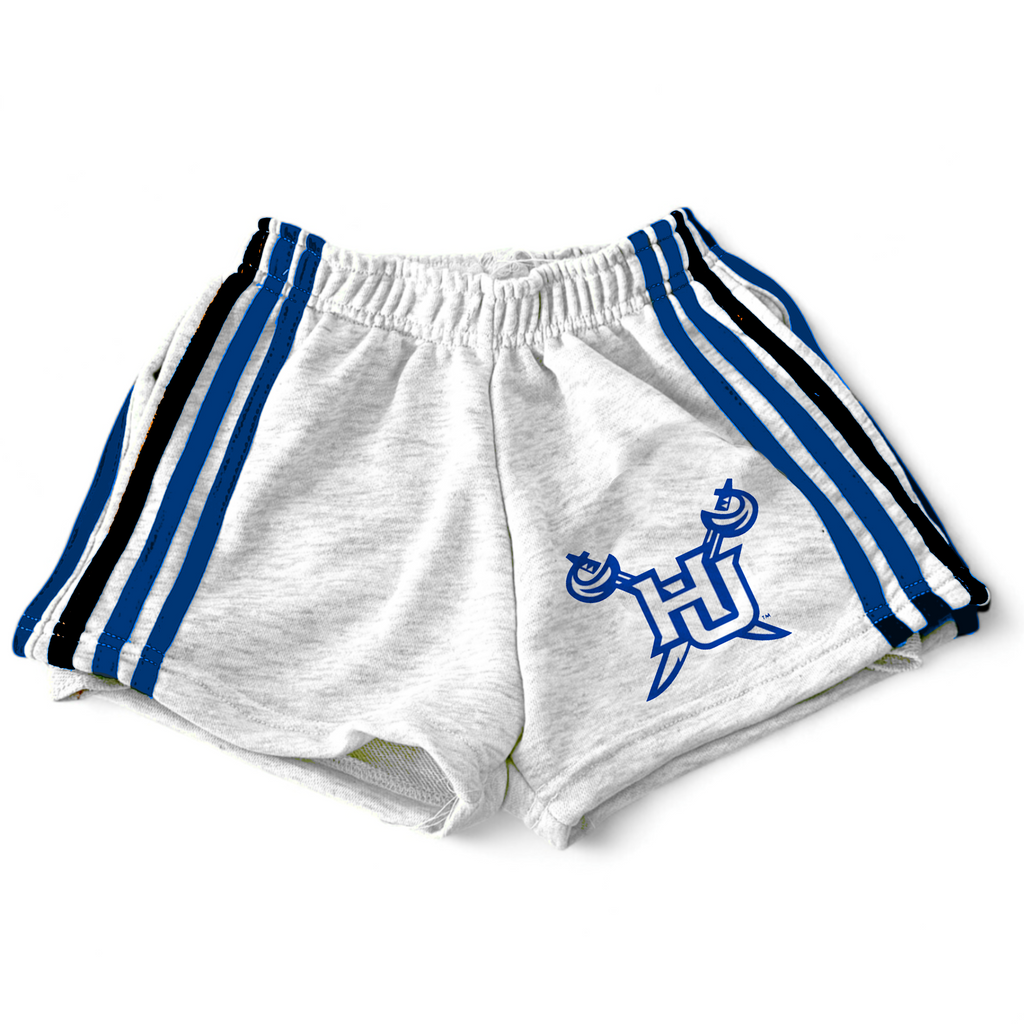 Hampton University Striped Cropped Shorts