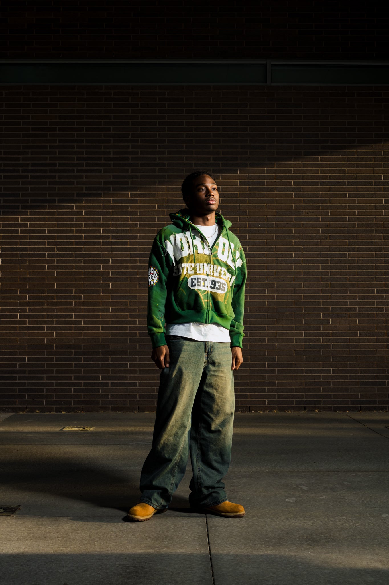 Green Norfolk State University Silk Infused Lifestyle Jacket