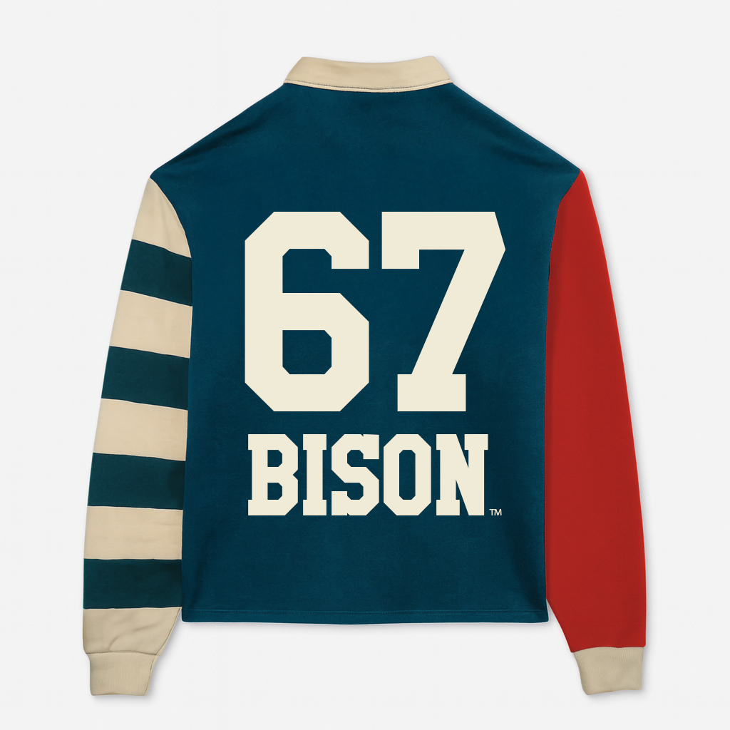 Howard University Long Sleeve "Rugby" Polo