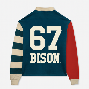 Howard University Long Sleeve "Rugby" Polo