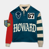 Howard University Long Sleeve "Rugby" Polo