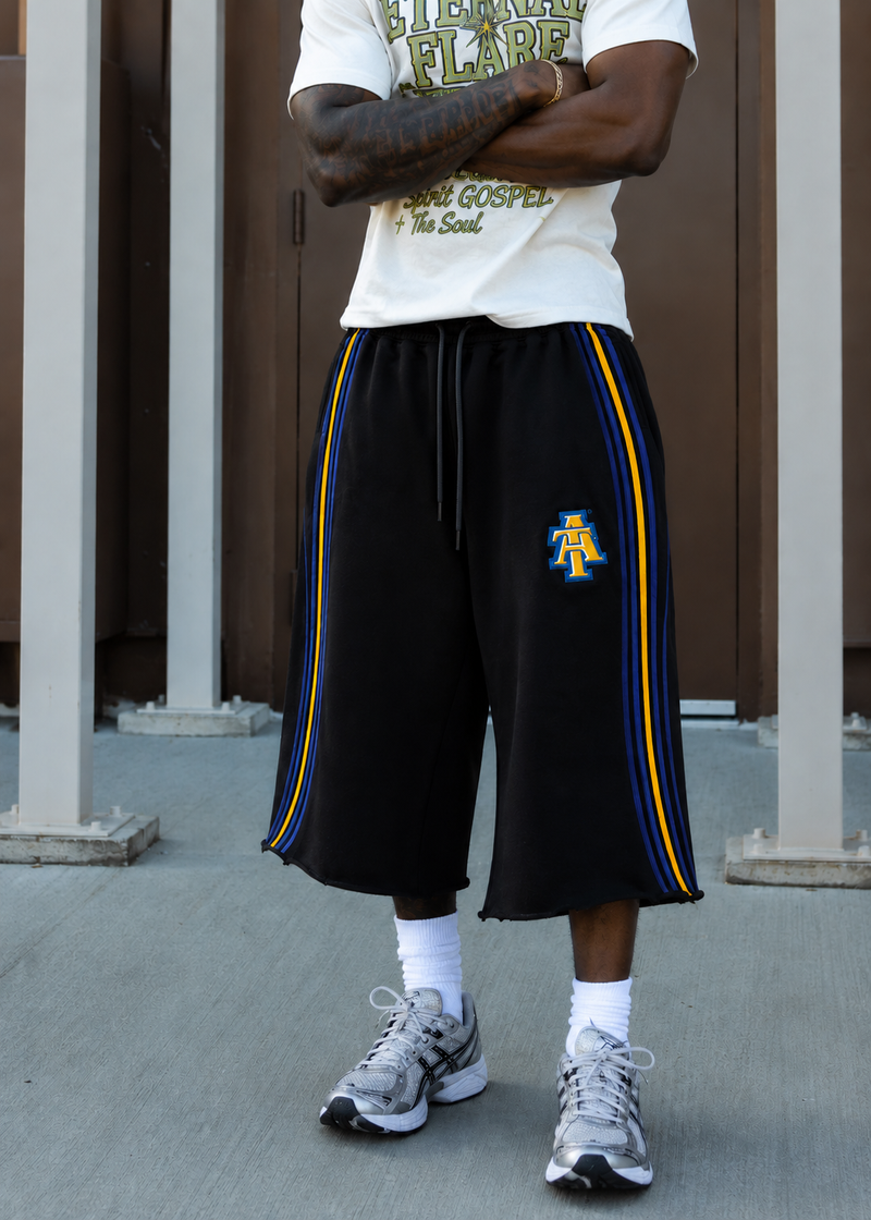 Black NCA&T SU Lifestyle SweatShorts
