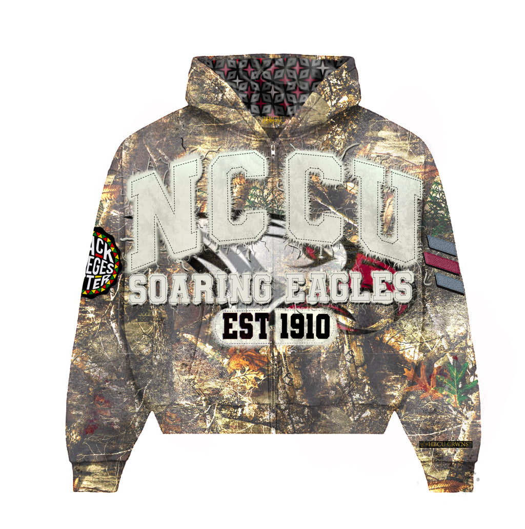Camouflage "North Carolina Central University" Silk Infused Lifestyle Jacket