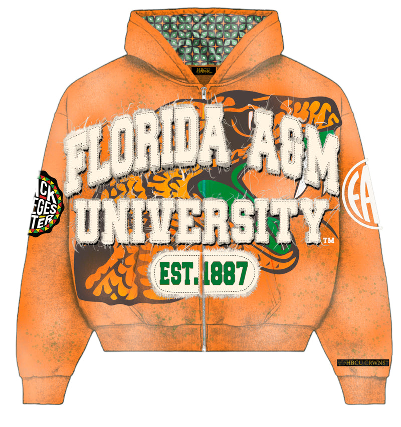 Orange Florida A&M University Silk Infused Lifestyle Jacket