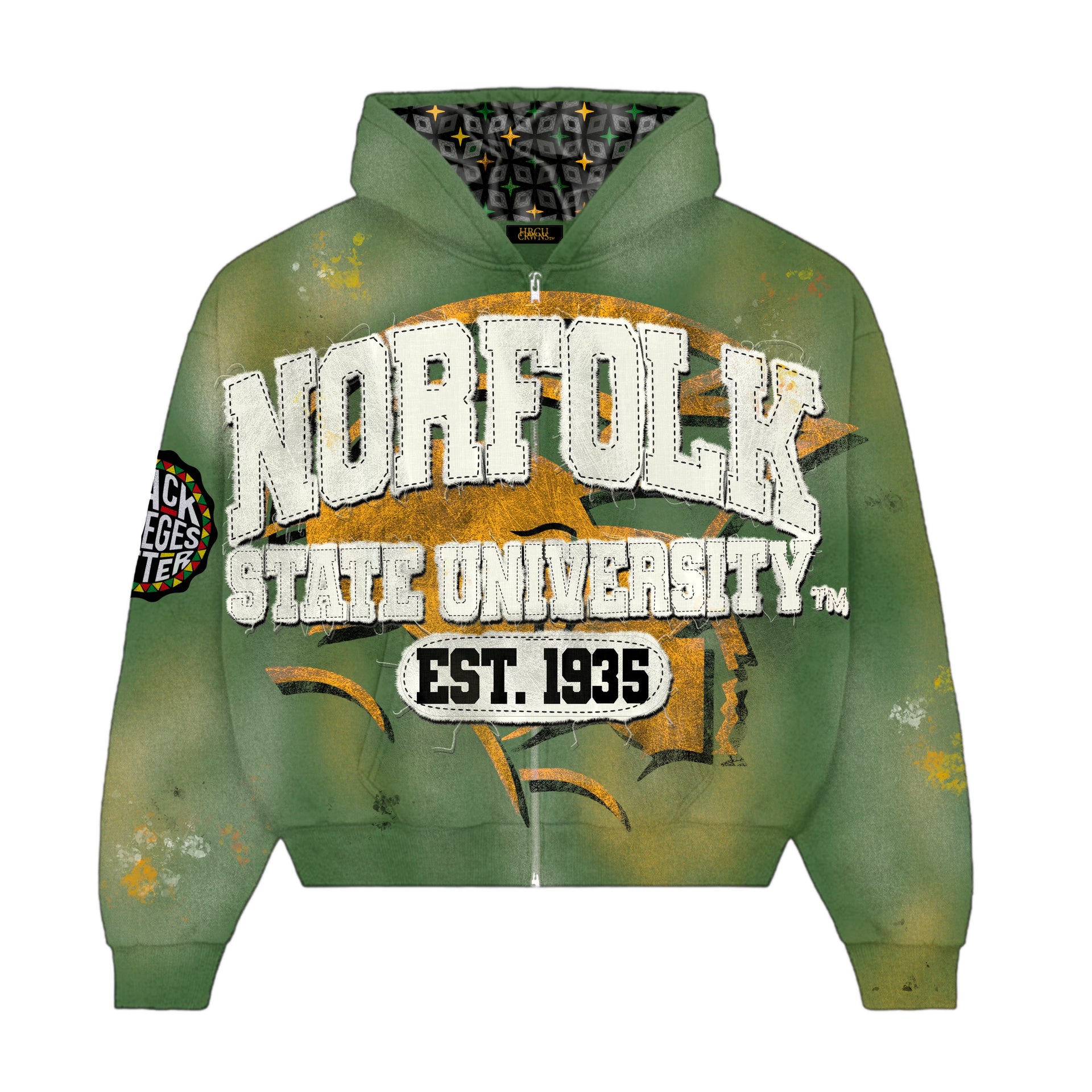 Green Norfolk State University Silk Infused Lifestyle Jacket
