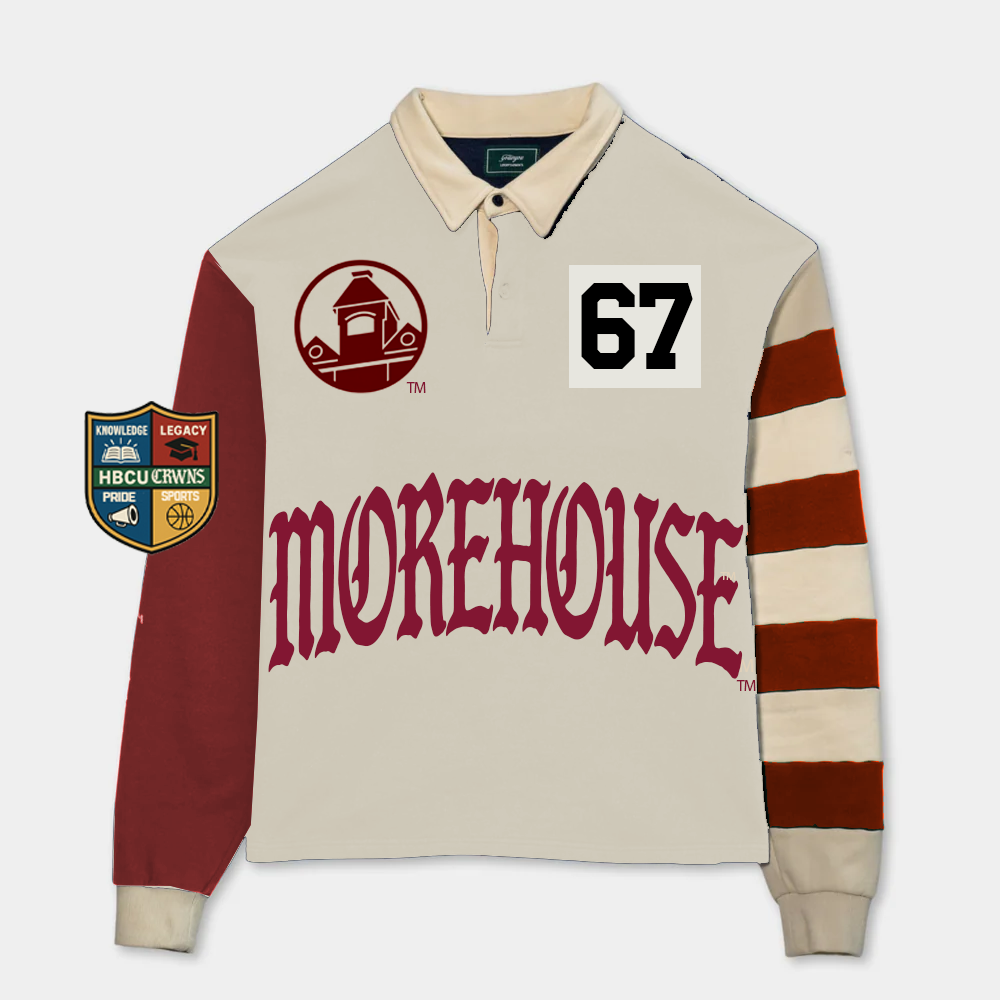 Morehouse College Long Sleeve "Rugby" Polo