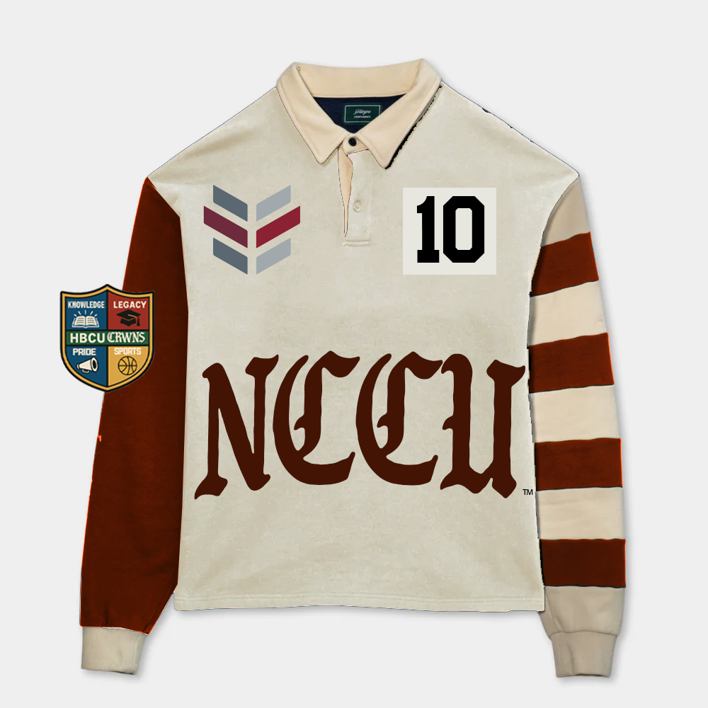 North Carolina Central University Long Sleeve "Rugby" Polo