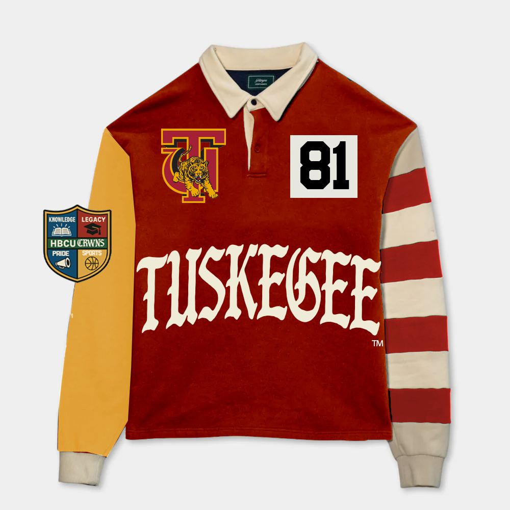 Tuskegee University Long Sleeve "Rugby" Polo