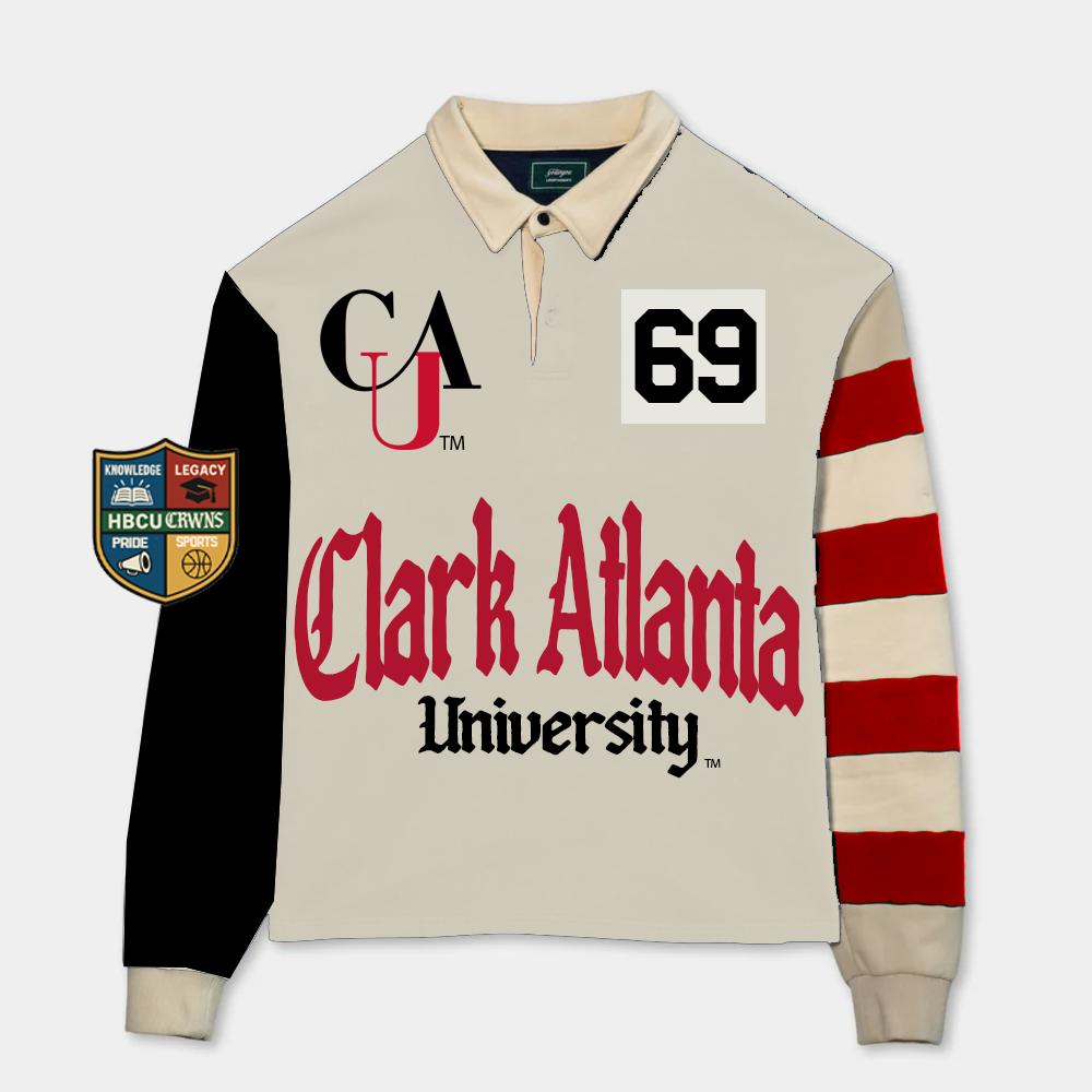 Clark Atlanta University Long Sleeve "Rugby" Polo