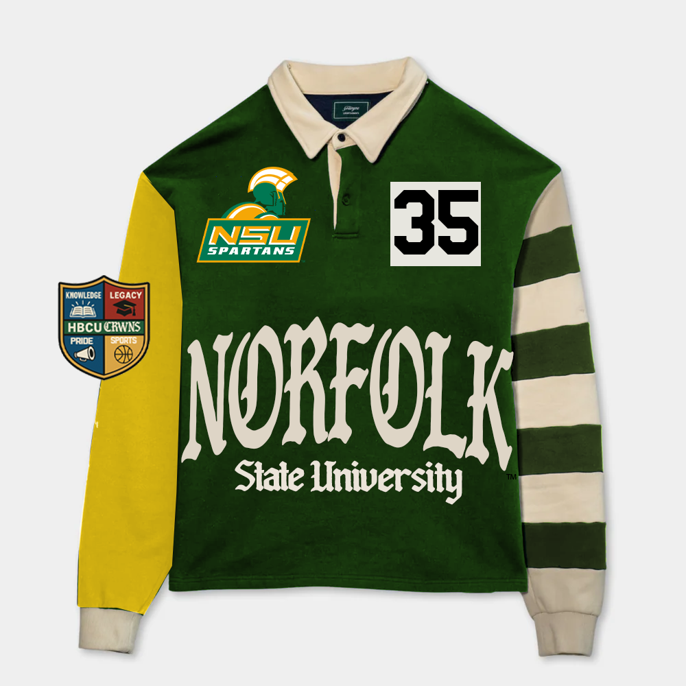 Norfolk State University Long Sleeve "Rugby" Polo