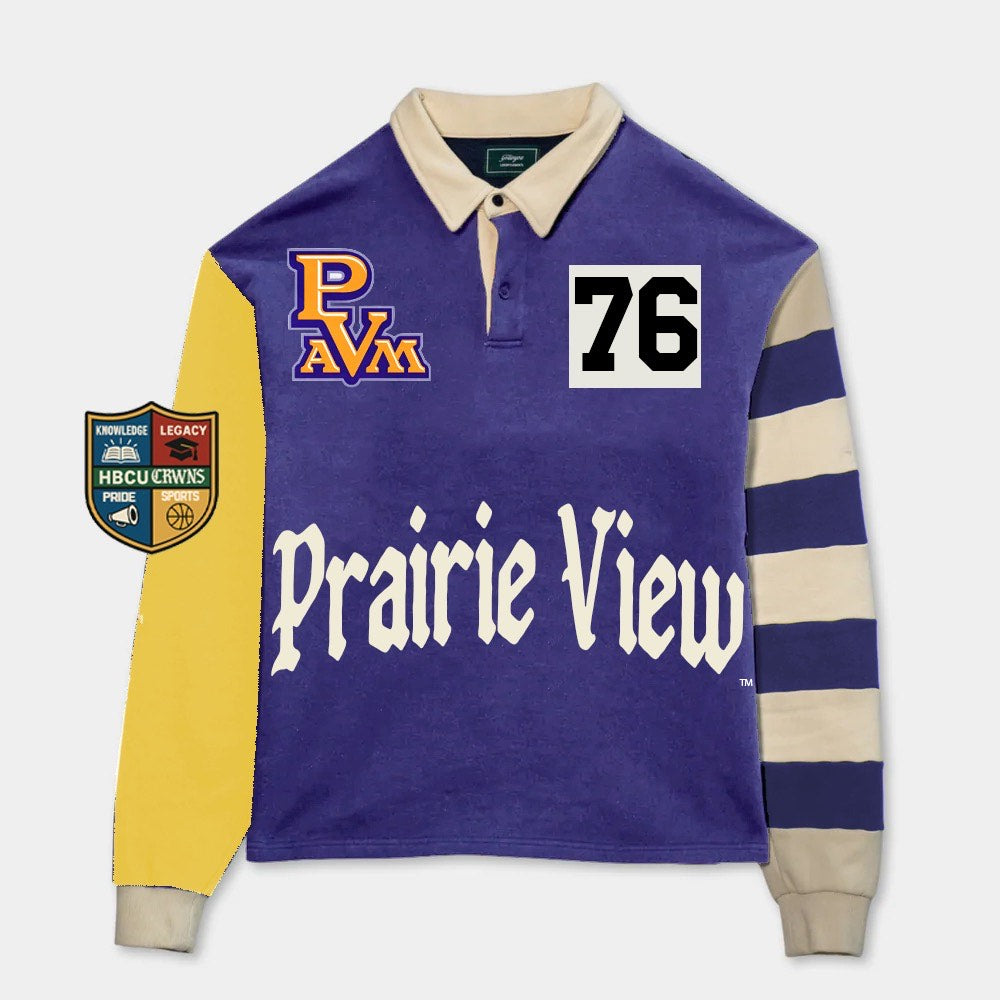 Prairie View A&M University Long Sleeve "Rugby" Polo