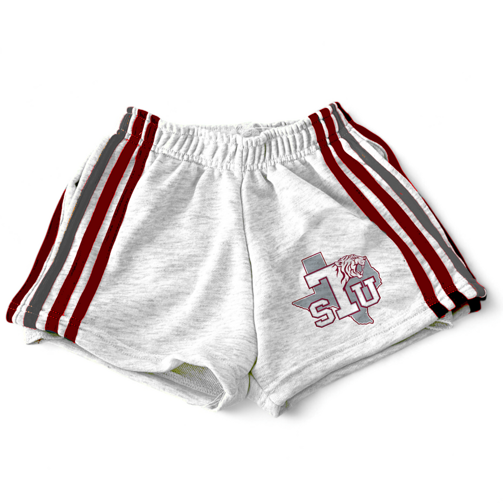Texas Southern State University Striped Cropped Shorts