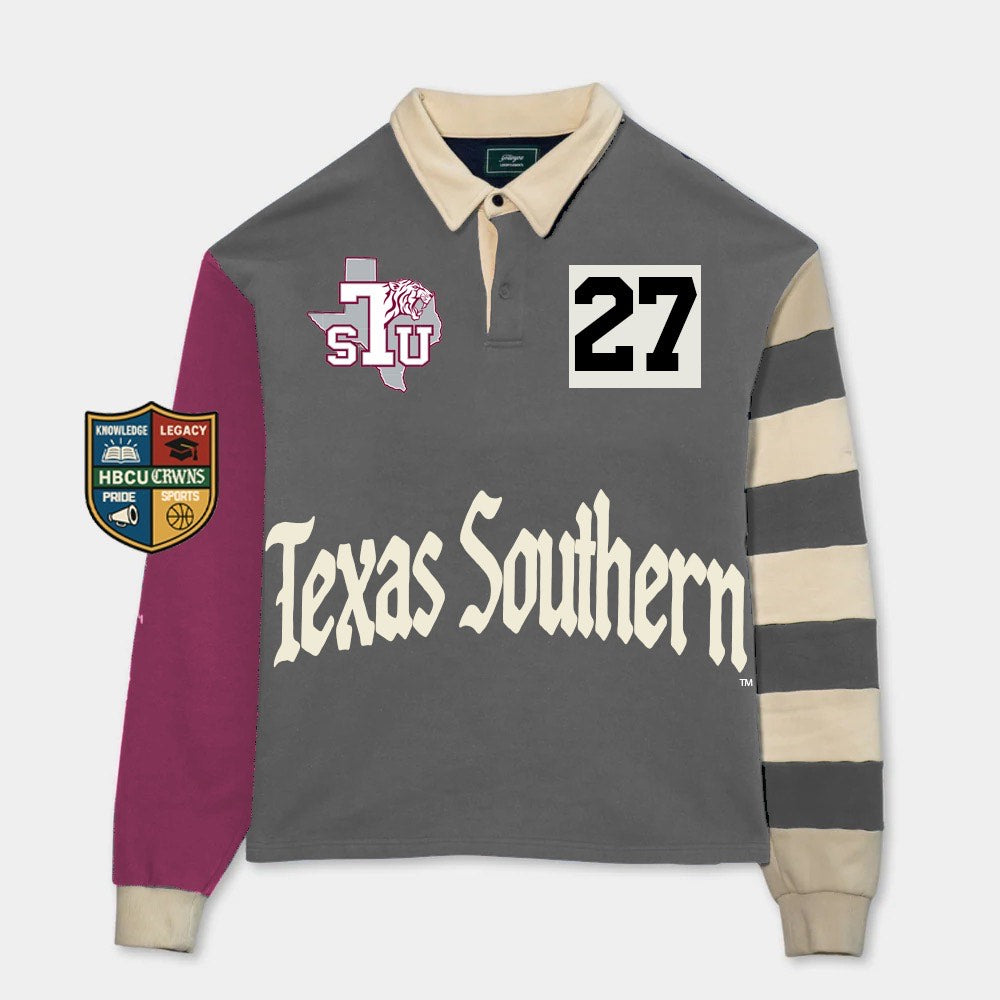 Texas Southern University Long Sleeve "Rugby" Polo