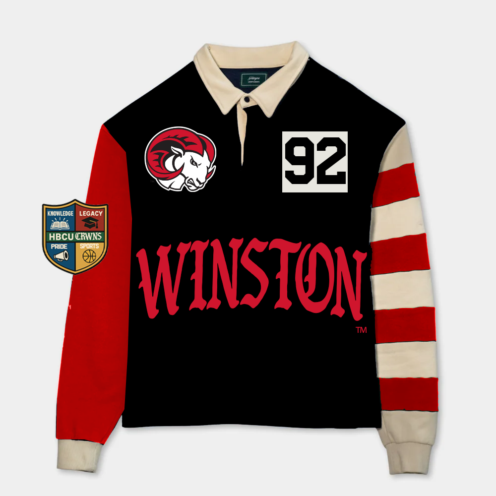 Winston-Salem State University Long Sleeve "Rugby" Polo