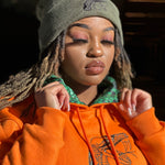 Orange One Rattler Could Change The World Silk Infused Hoodie