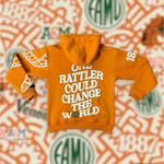 Orange One Rattler Could Change The World Silk Infused Hoodie